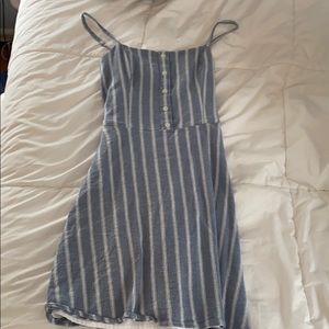 Holloster Striped Skater Dress